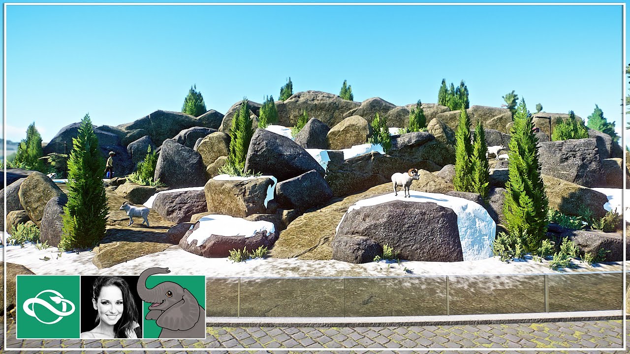 I Built a Dall Sheep Mountain Habitat in My City Zoo