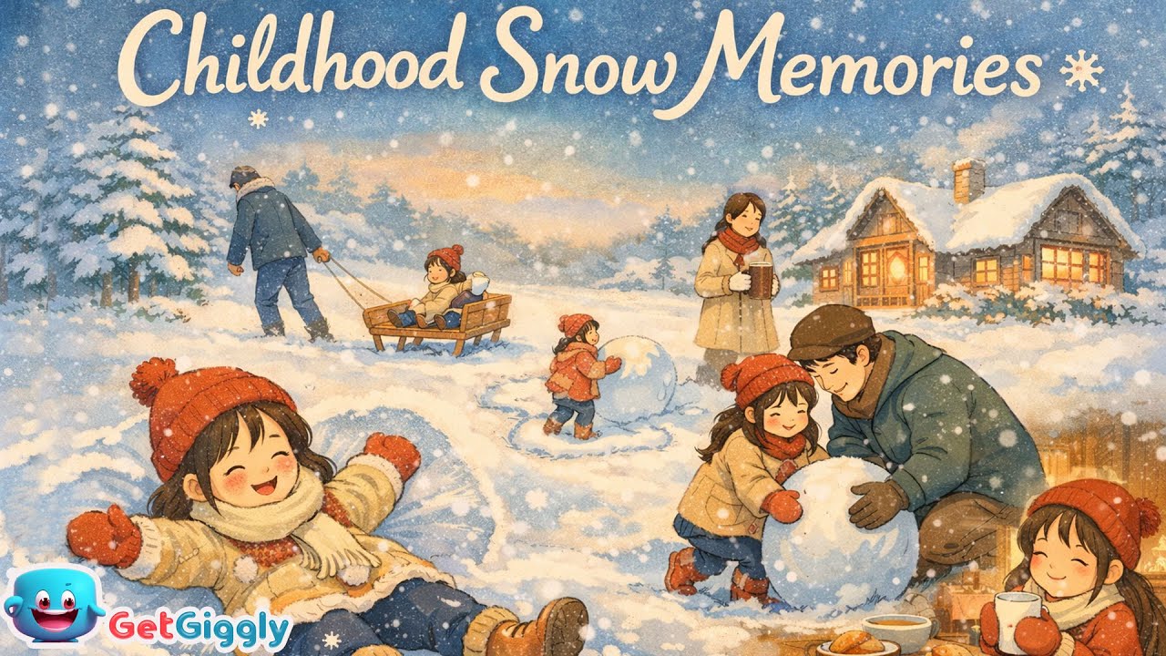 Childhood Snow Memories| Cozy Silent Winter Family Moments | Silent Winter Nostalgia