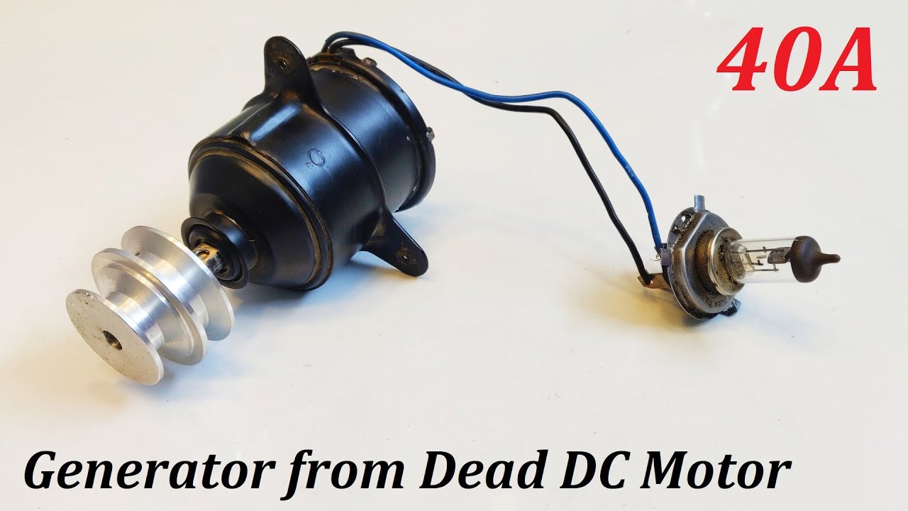 12v 40 ампер мотор-генератор постоянного тока DIY