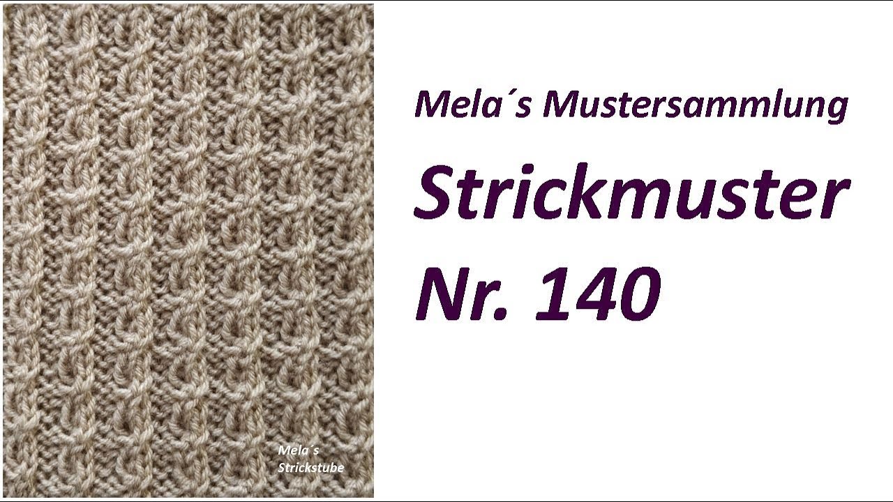 Strickmuster Nr. 140 - Muster in Reihen stricken / knitting pattern