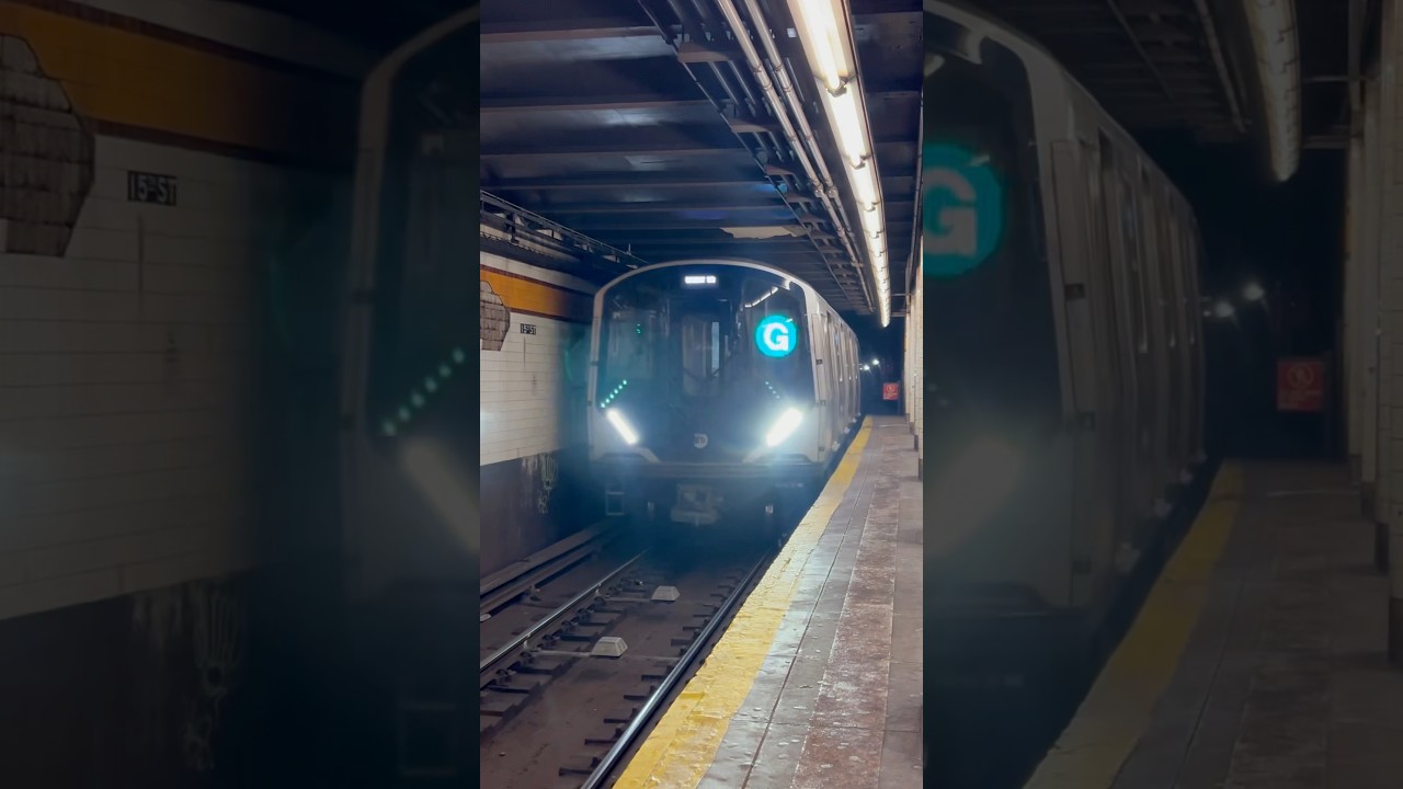 R211T (G) Train Arrives at 15th St Prospect Park! #r211 #gtrain #nycsubway #mta #nyc #brooklyn
