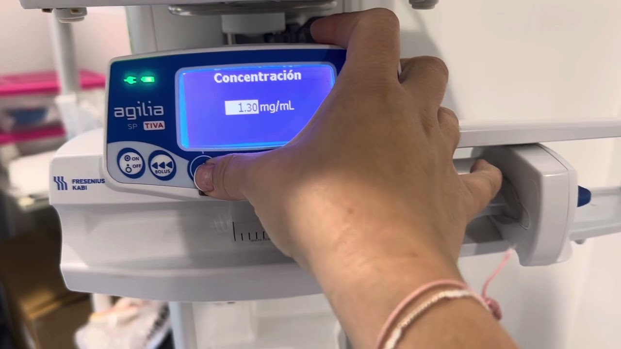 Cómo preparar la infusión en bomba agilia sp TIVA