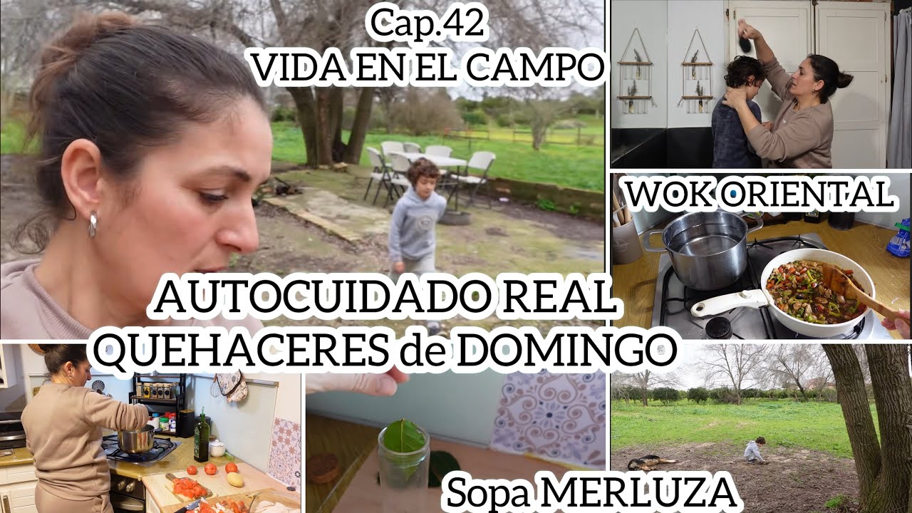 🌳Cap.42 VIVIENDO en el CAMPO/PASEO por mi HUERTO/TAREAS de DOMINGO/AUTOCUIDADO REAL/RECETAS