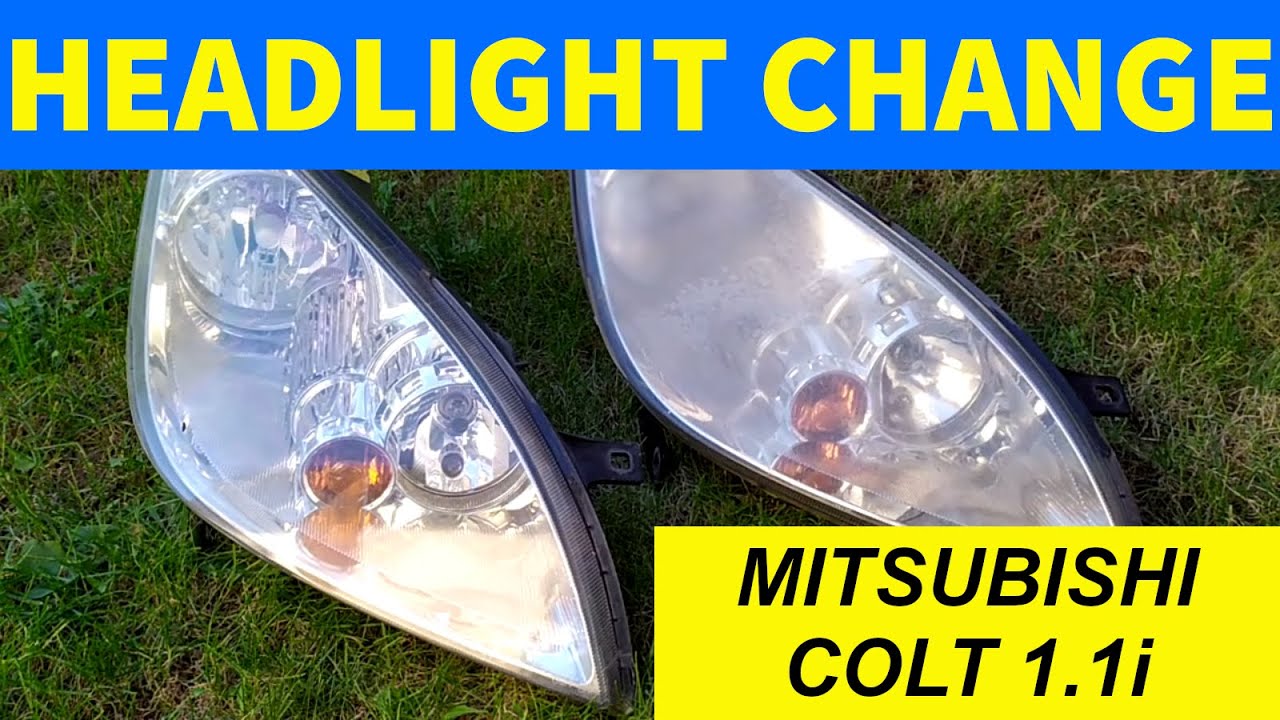 Mitsubishi Colt 1.1i Headlight Replacement