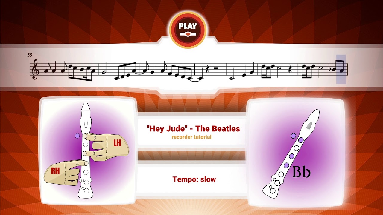 Hey Jude | The Beatles | Recorder TUTORIAL
