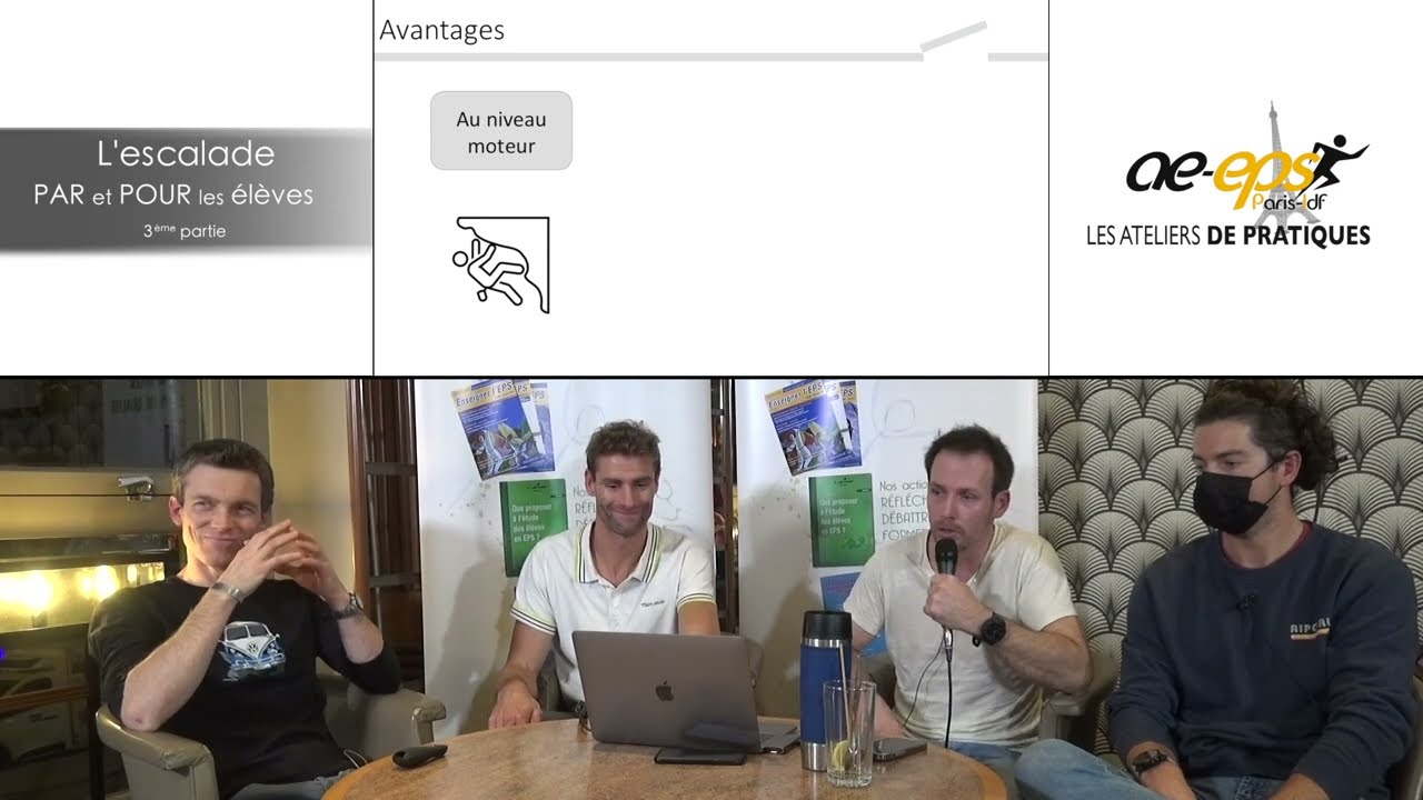 Atelier de pratique escalade (partie « pratique ») – Vidéo 3/4