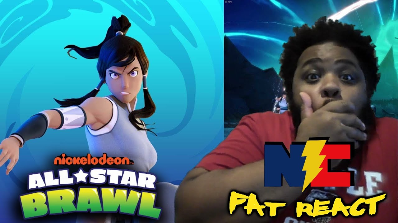Nickelodeon All Star Brawl Korra Showcase REACTION!!! -The Fat REACT!