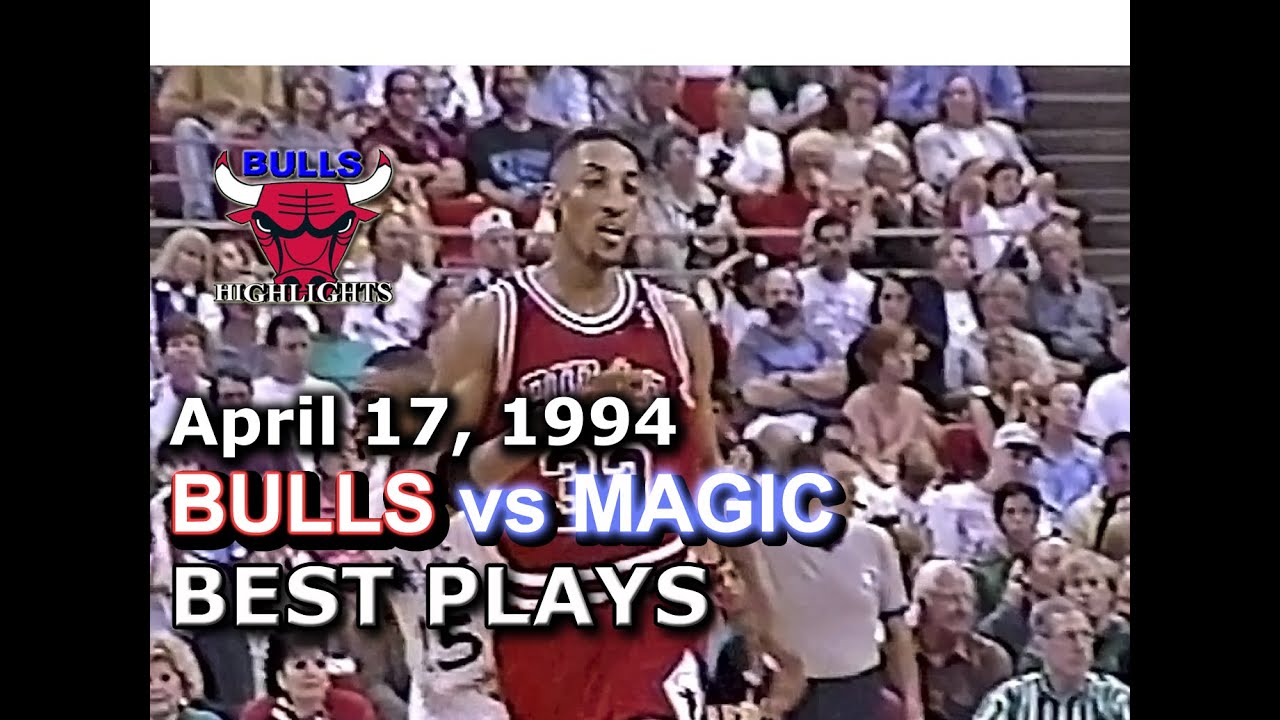 Apr 17 1994 Bulls vs Magic highlights