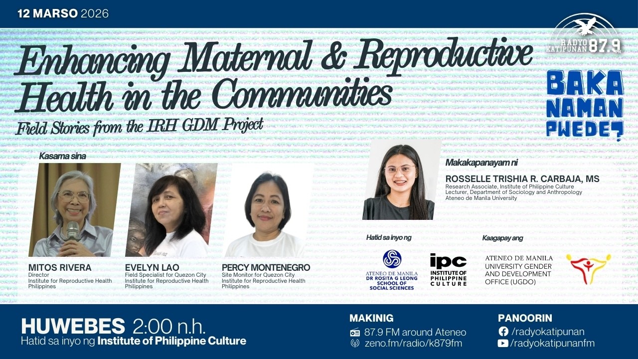 Enhancing Maternal and Reproductive Health in the Communities | Baka Naman Pwede