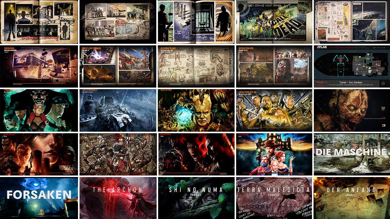 Все загрузочные экраны в Call of Duty Zombies (Evolution)