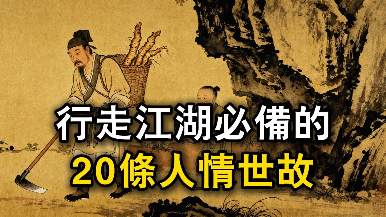 行走江湖必備的20條人情世故#观人识人 #识人术 #强者思維 #認知 #自我提升 #認知覺醒 #爲人處世