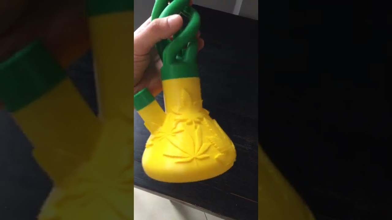 3d printed bong. The smallest review))