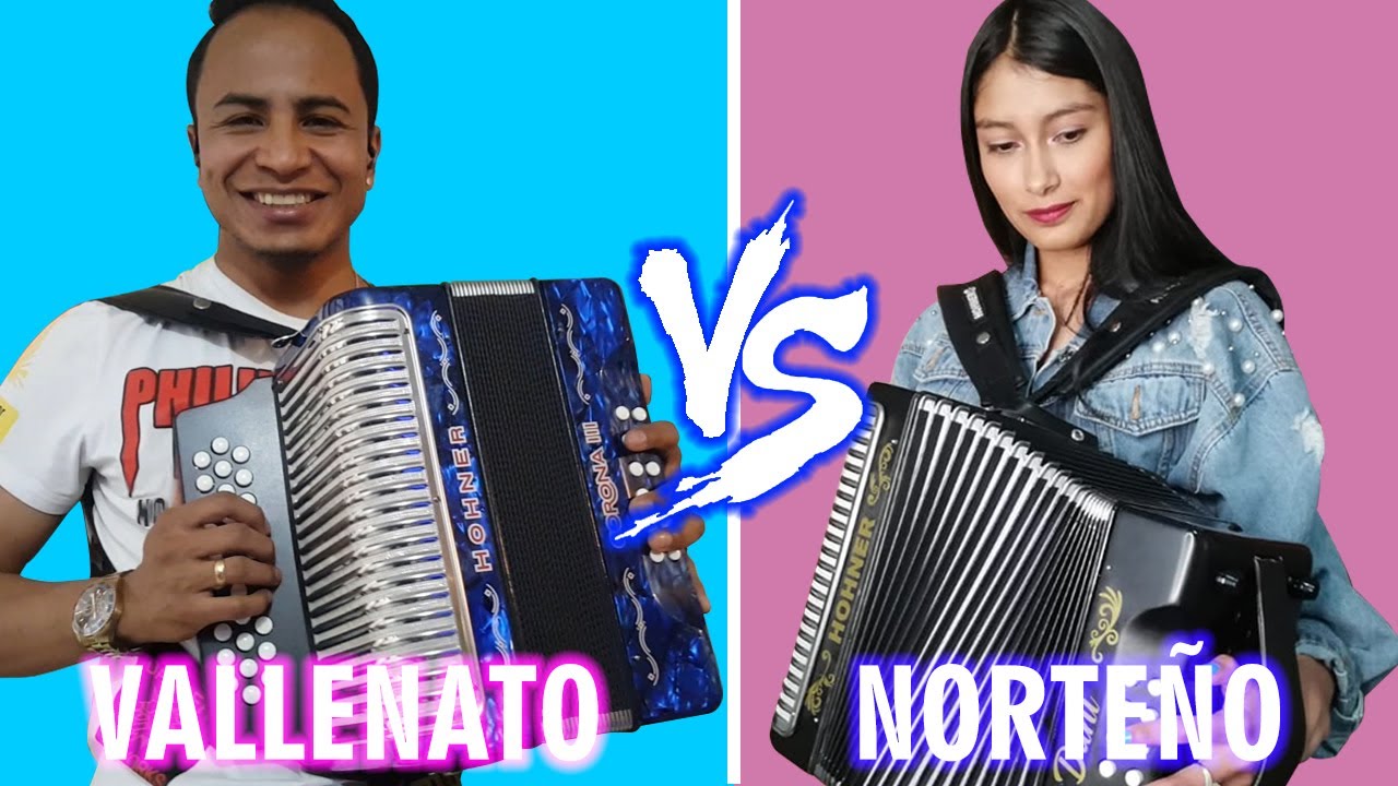DUELO DE ACORDEONES -  Norteño VS Vallenato Episodio #01
