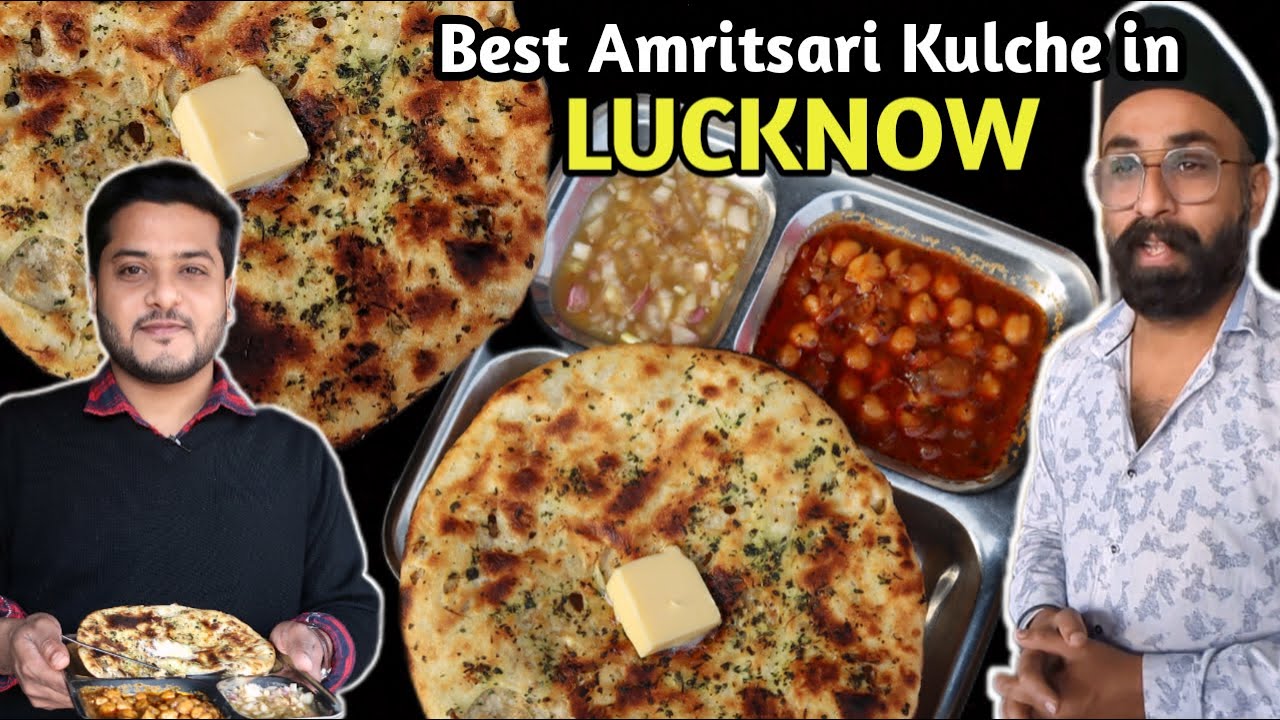 Sardar ji selling authentic Amritsari Chole Kulche in Lucknow | Lucknow food | Indian street food
