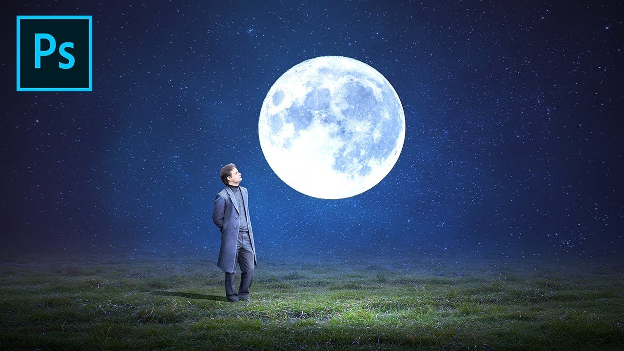 Photoshop Tutorial Compositing & Dreamy Manipulation - Find The Moon