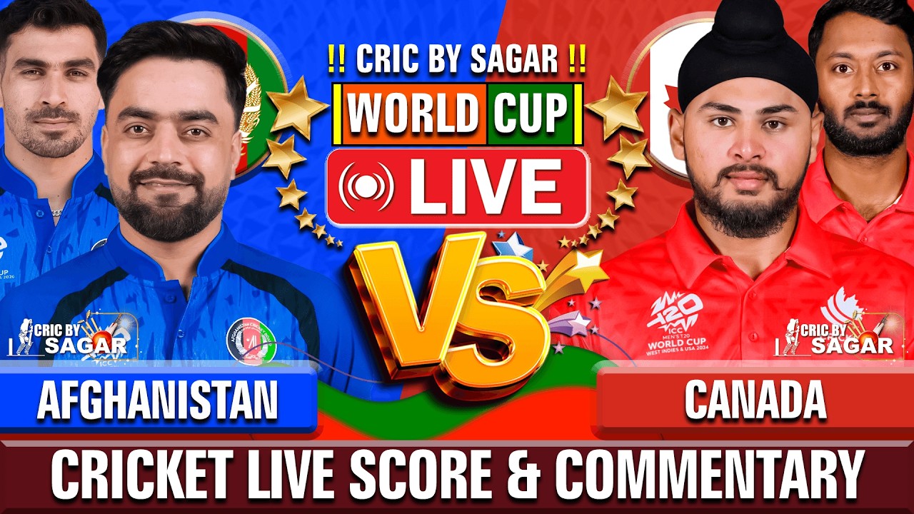 Afghanistan vs Canada | AFG vs CAN | Cricket Live Score & Commentary