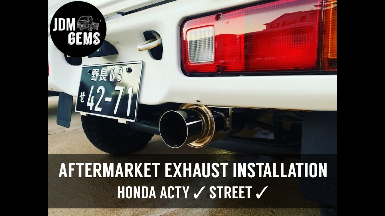 HONDA ACTY / STREET AFTERMARKET EXHAUST INSTALLATION AND SOUND REVIEW