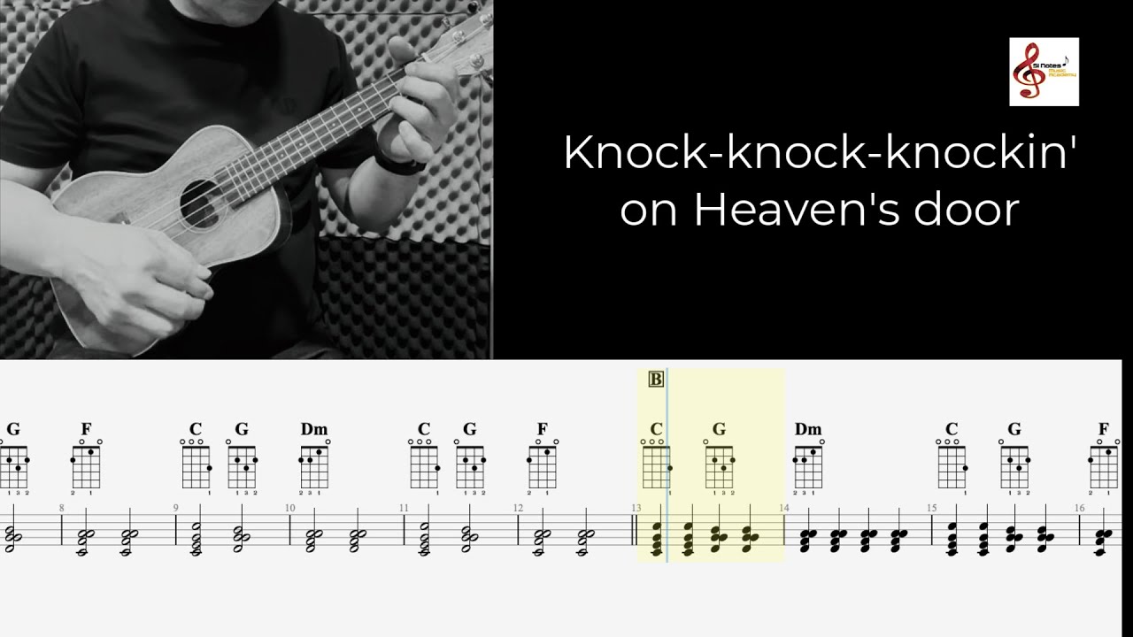 Knockin' On Heaven's Door - Rockschool Debut Ukulele - Chords & Lyrics