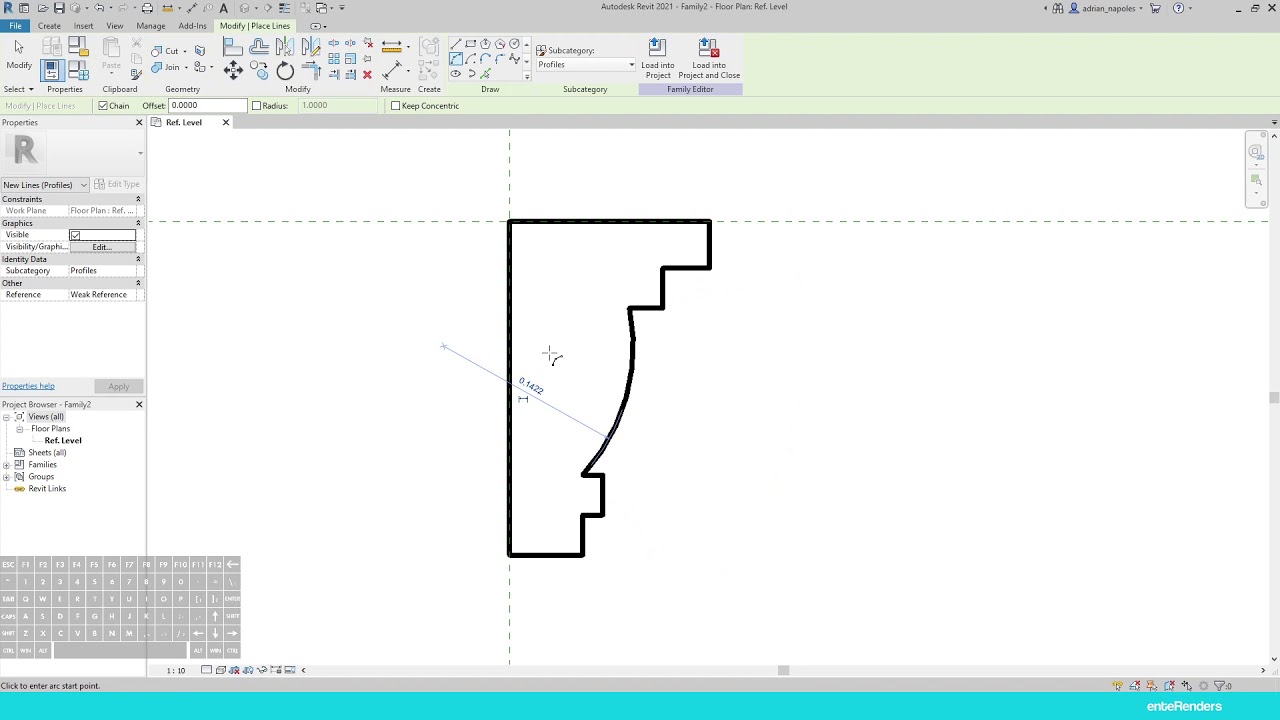 08. Aprende #Revit | Crear perfiles personalizados para molduras en Revit