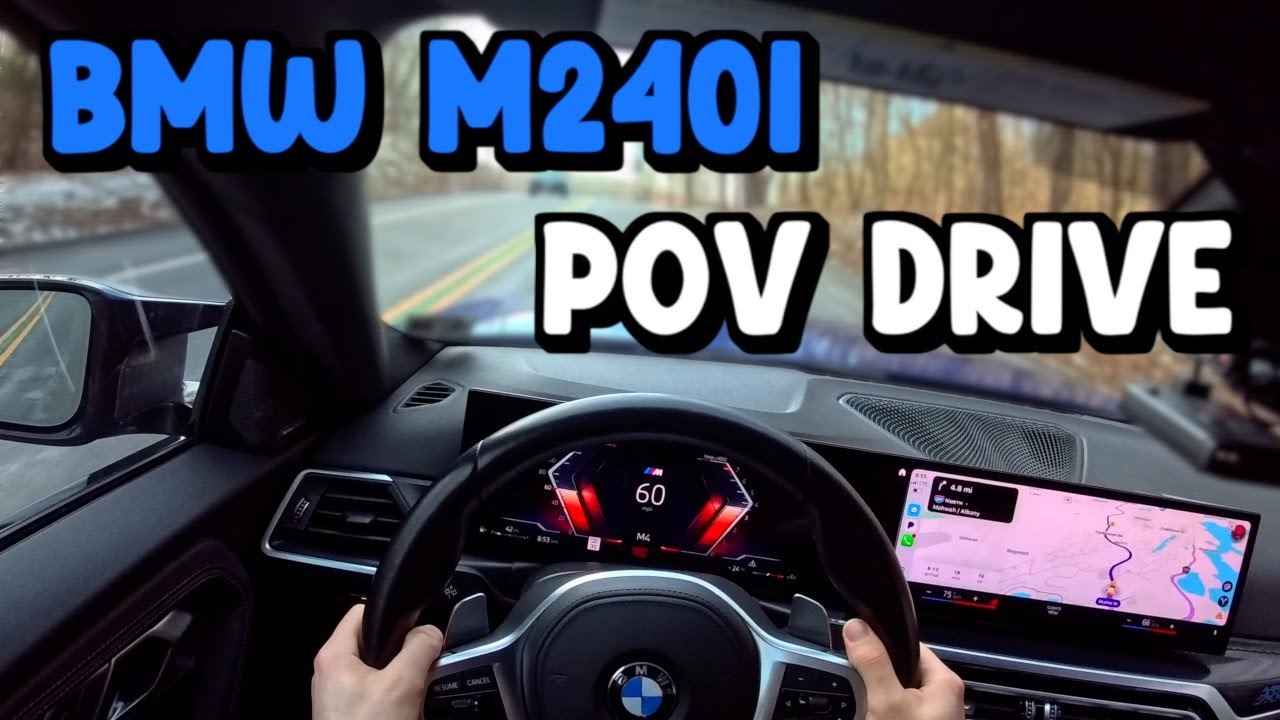 Видеообзор поездки на моем BMW M240i (xDrive - 2023) от первого лица.