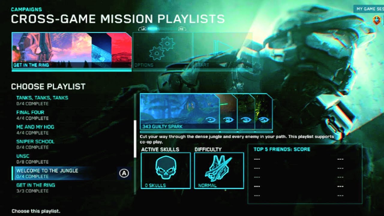 Halo TMCC 'Welcome to the Jungle(WGFnG) Cross-Game Playlist