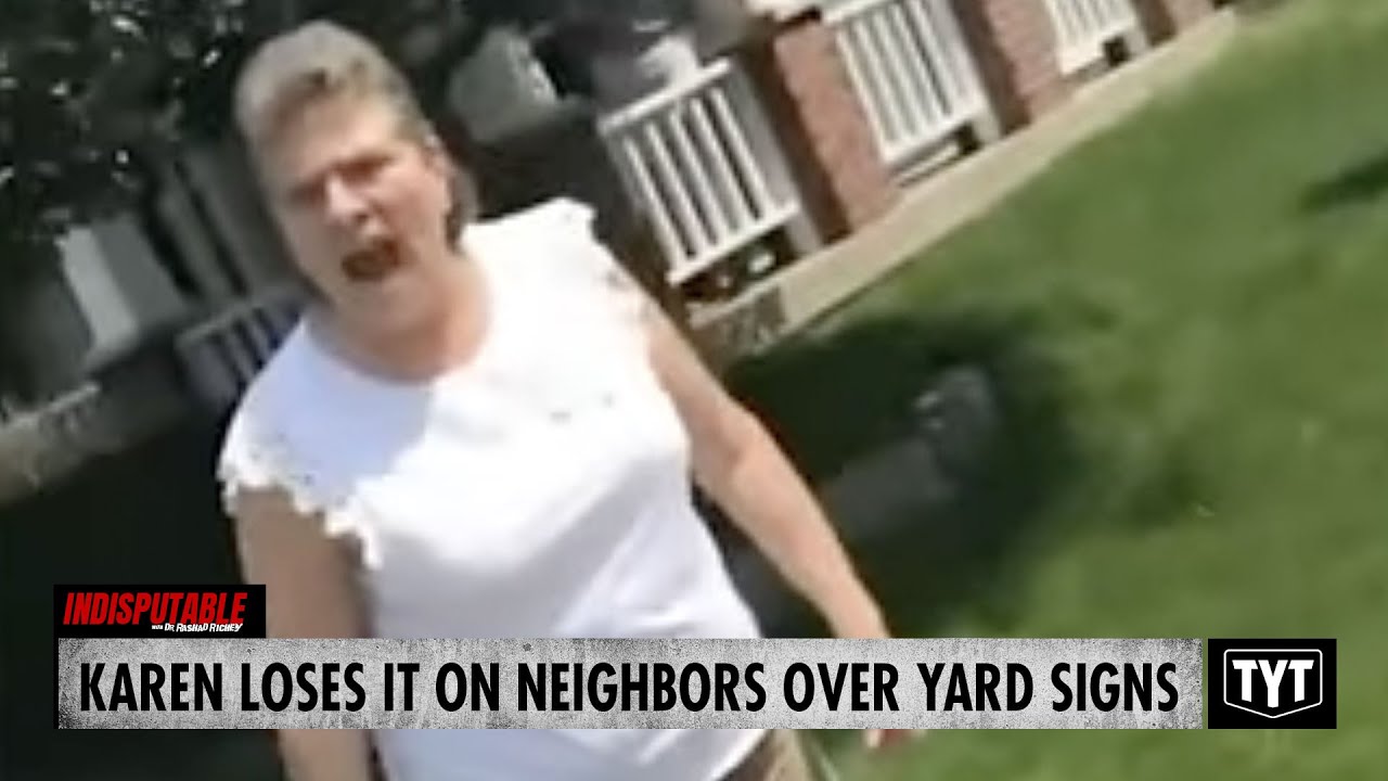 Karen Loses It On Neighbors Over Yard Signs, Pays A HUGE Price