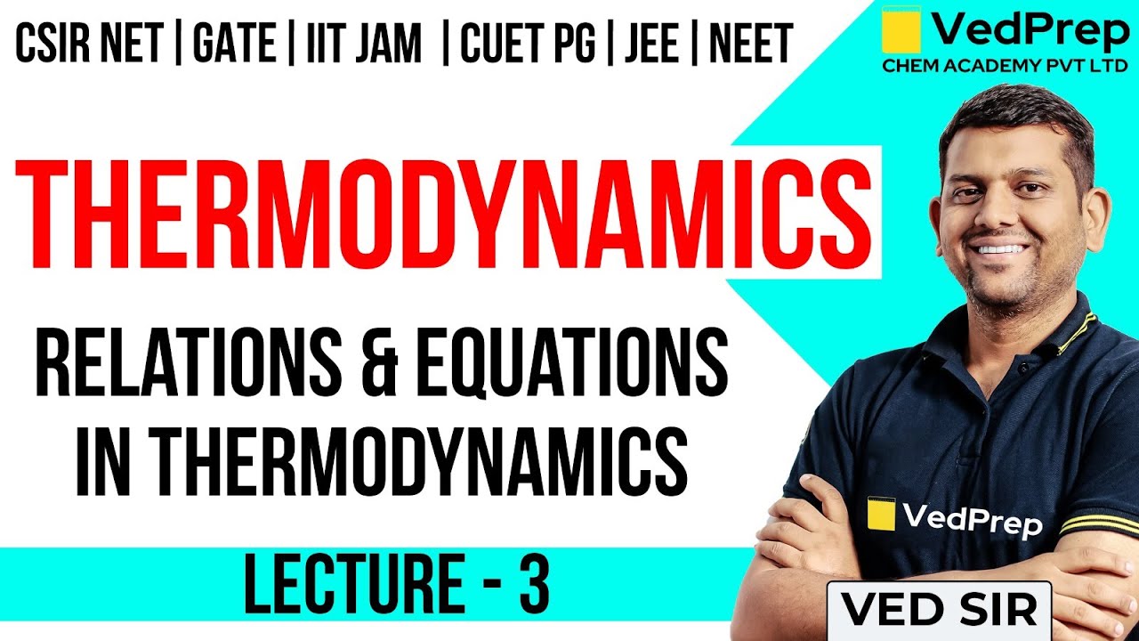 Thermodynamics CSIR NET Chemistry | Potentials | Equation of States