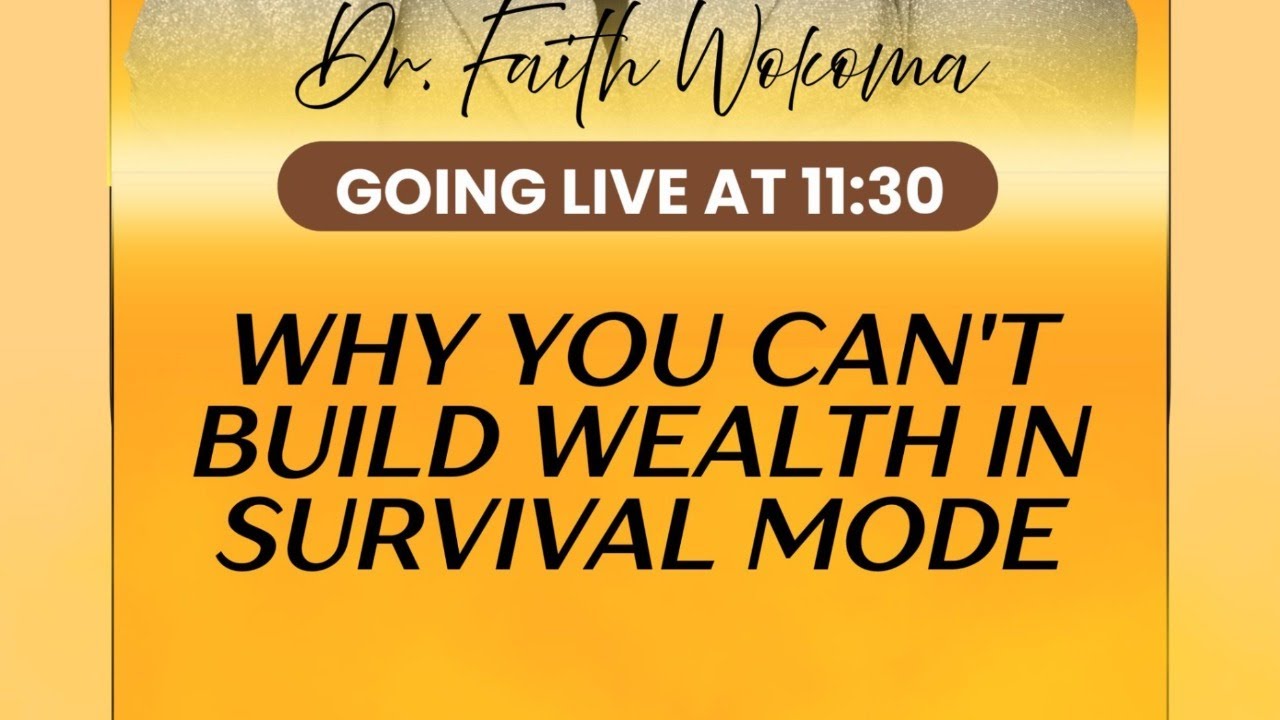 Why you can not build wealth on survival mode