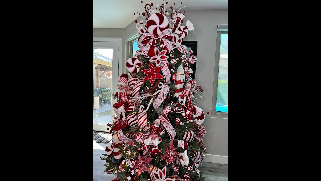 Candy Cane Christmas Tree Tutorial