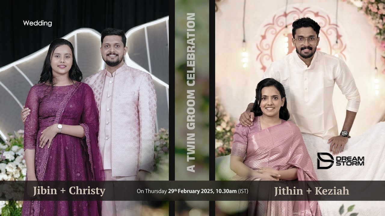 JIBIN + CHRISTY & JITHIN + KEZIAH || WEDDING CEREMONY || 29 JAN 2026 || DREAMSTORM WEDDING LIVE