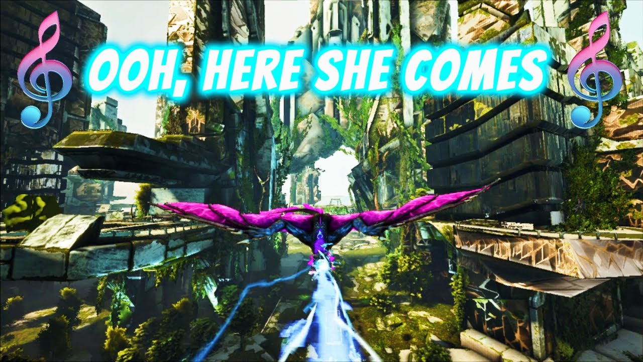 Killing EVERYONE with TOP stat LIGHTNING WYVERN - Ark unofficial PvP - Mesa 6/4 man