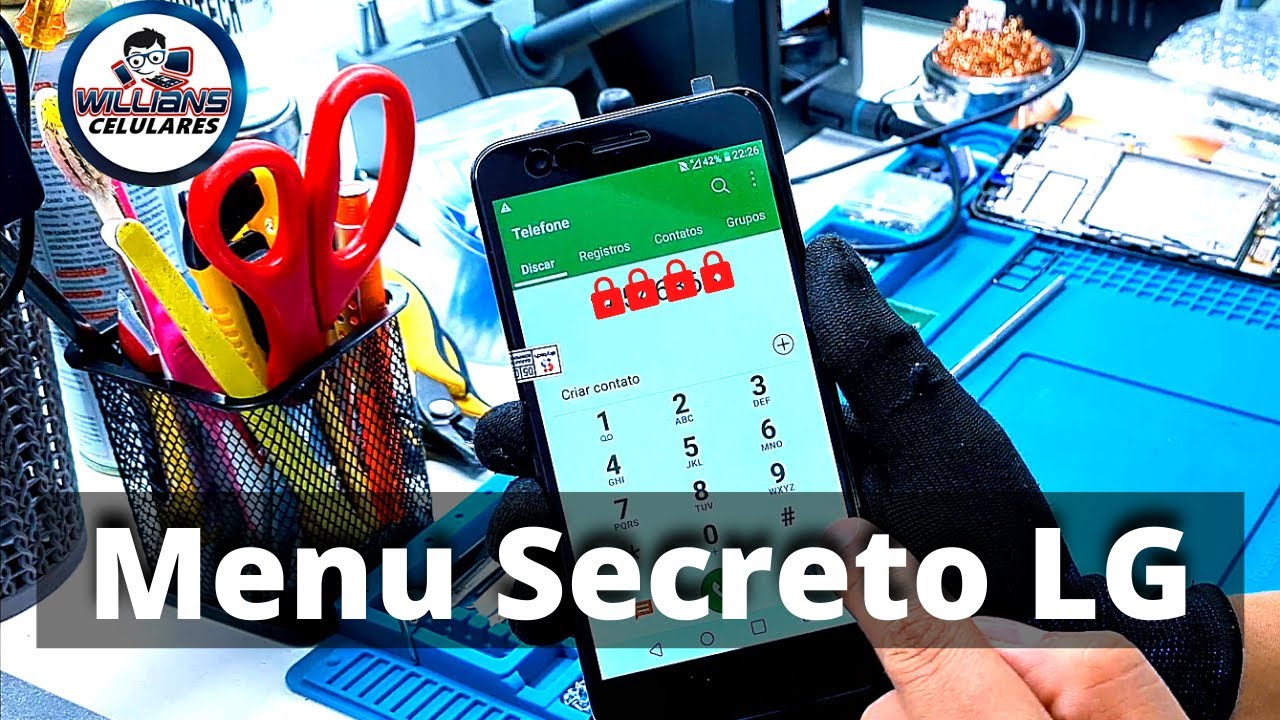 C&oacute;digo Teste de Hardware Celular LG, Como testar Tela Touch, Menu Secreto para Realizar Testes