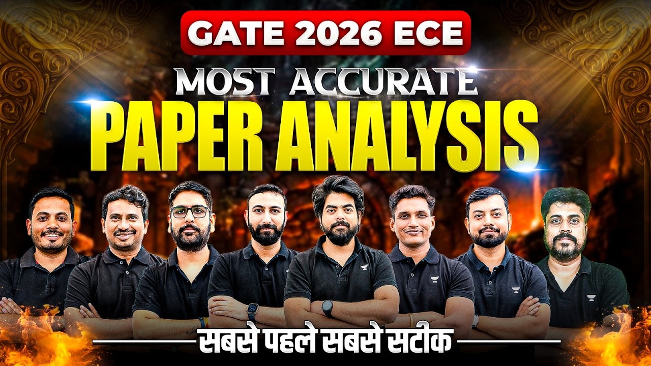 GATE 2026 ECE Paper Analysis | GATE ECE EXAM Paper Detailed Solution | 15th Feb 2026
