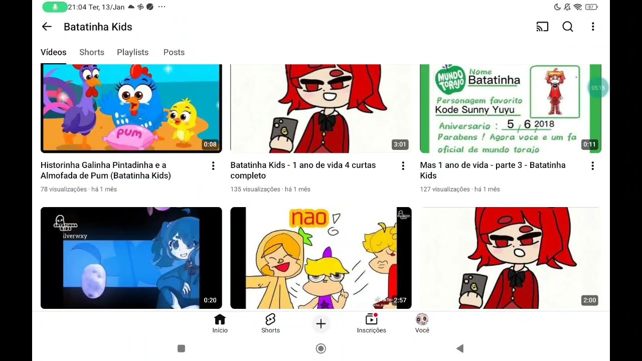 Exposed batatinha kids (a batatinha NN criou esse cnl)