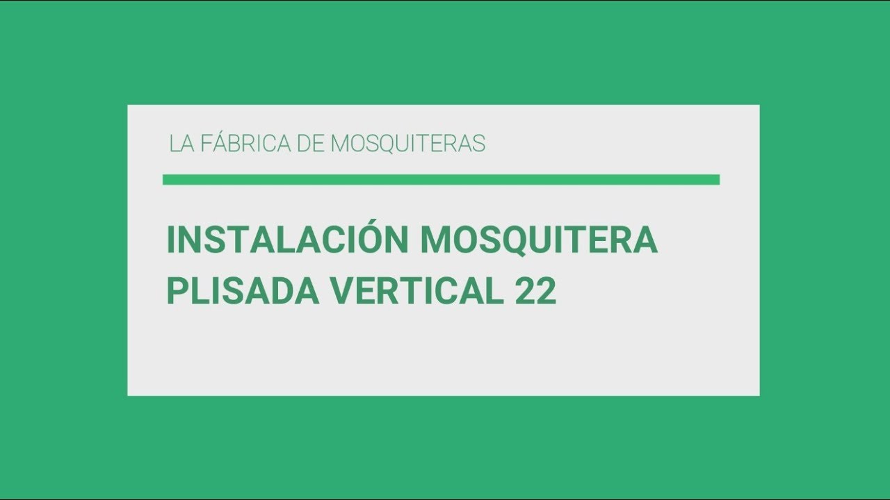 Cómo instalar mosquitera plisada vertical 22 | La Fábrica de Mosquiteras