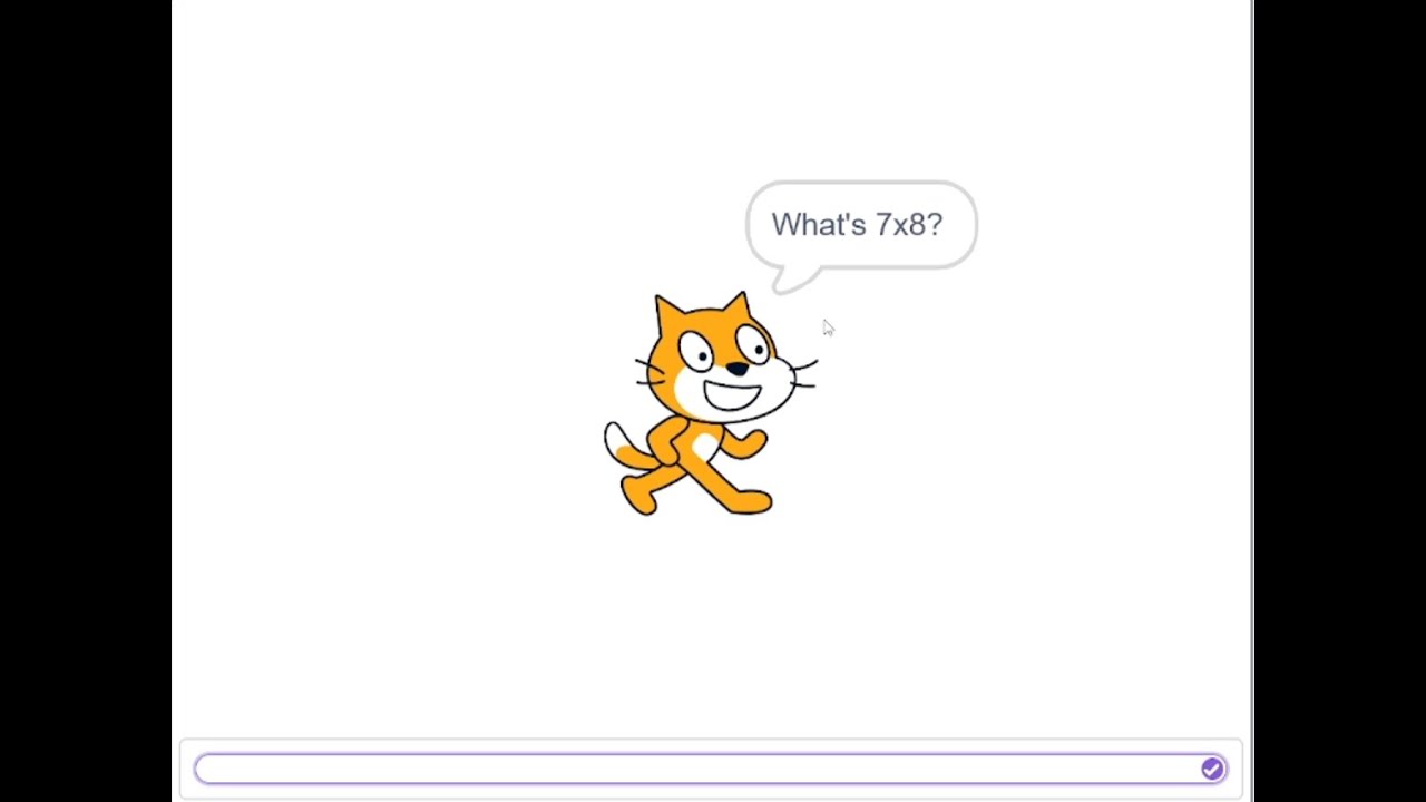 How to make your scratch sprite ask you a maths question