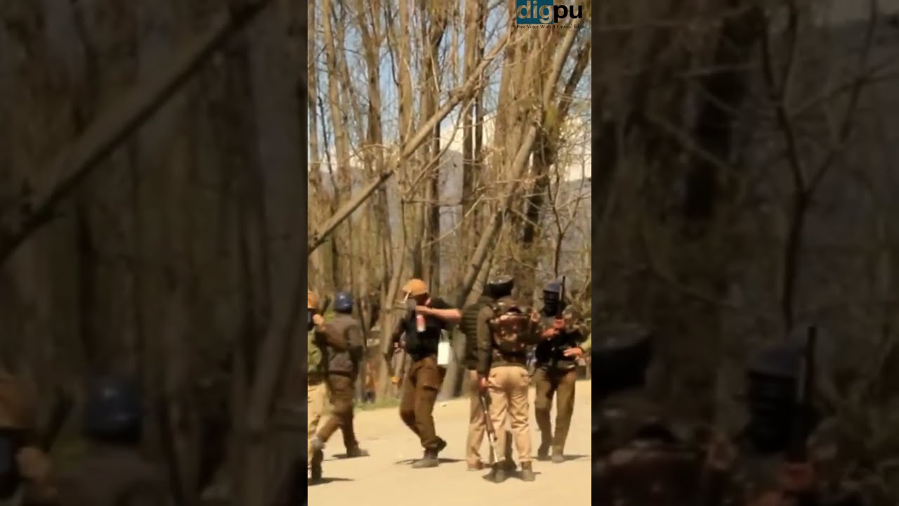 Indian Army Live Encounter Video from Jammu & Kashmir - Digpu News