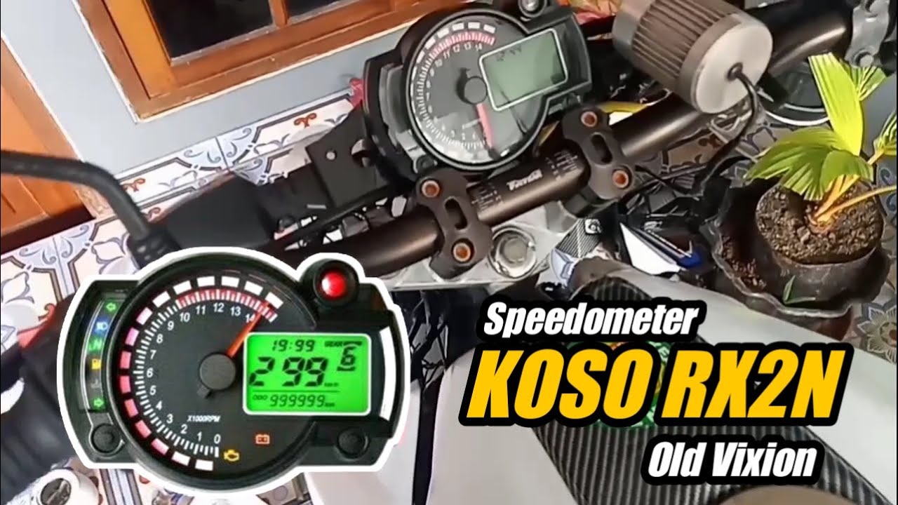 Tutorial Wiring Cara Pasang Speedometer Digital KOSO RX2N Replika di Old Vixion Lengkap