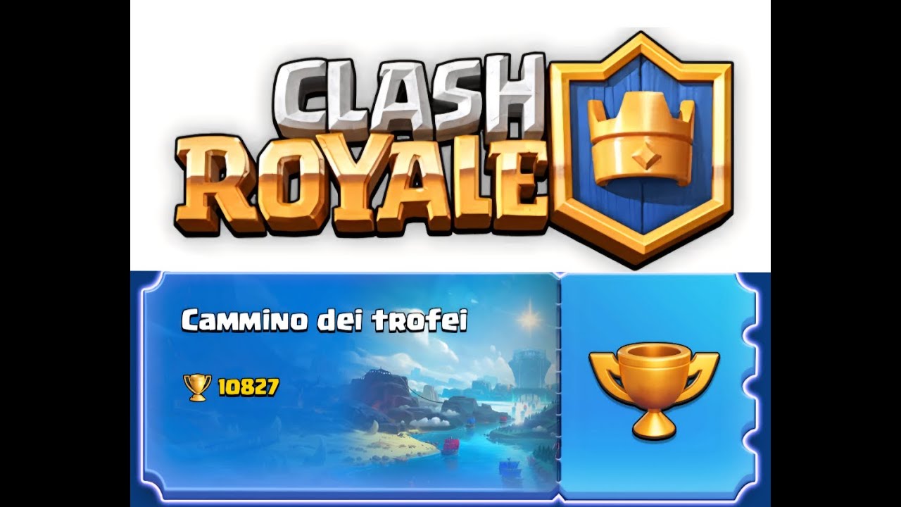 Continuiamo la scalata su clash royale per raggiungere le 10100 sul cammino dei trofei