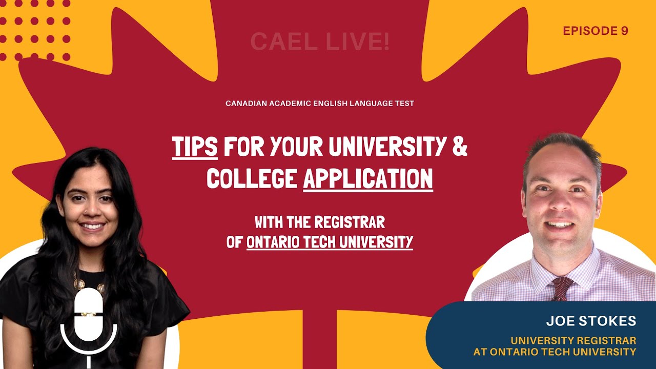 Tips for your university & college application with the registrar of Ontario Tech University - S1E9