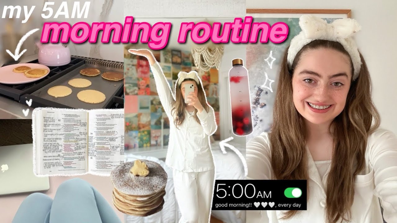 2023 MORNING ROUTINE! grwm for school, productive habits, + 
