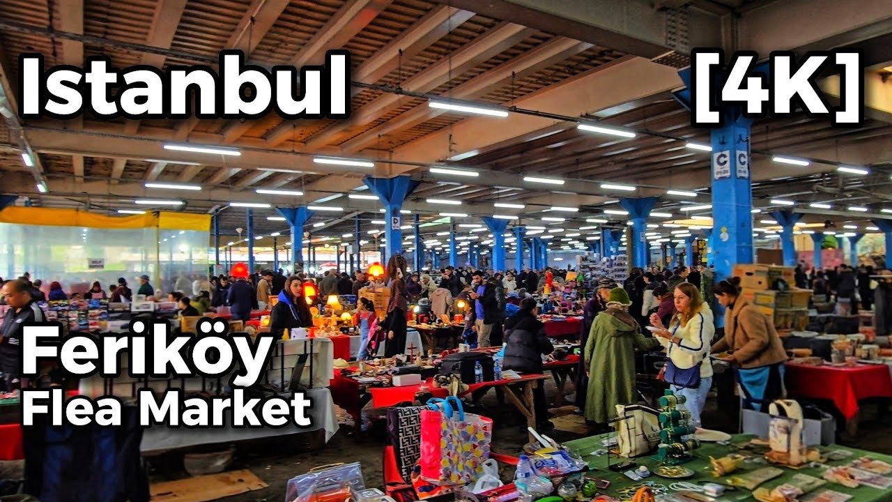Ferik&ouml;y Flea Market Walk | Istanbul&rsquo;s Vintage Treasure Hunt | 4K Walking Tour