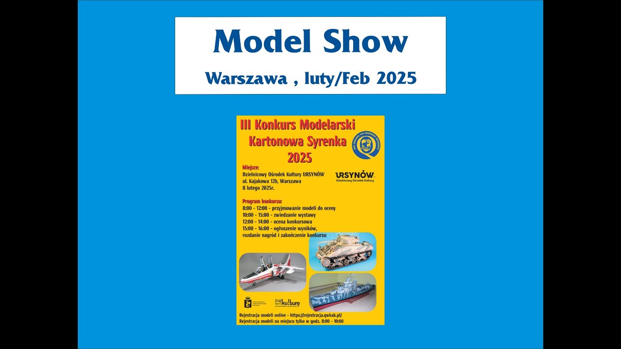 JSC, kartonowa Syrenka, luty 2025 / JSC, Warsaw Model Show, Feb 2025