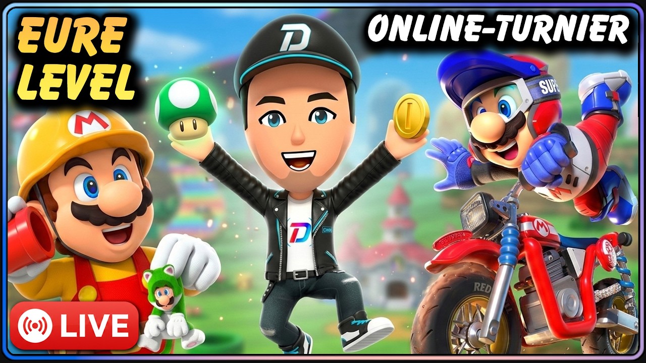 Mario Maker 2 Viewer Level Chaos 😅 Danach Mario Kart World Turnier mit der Community!