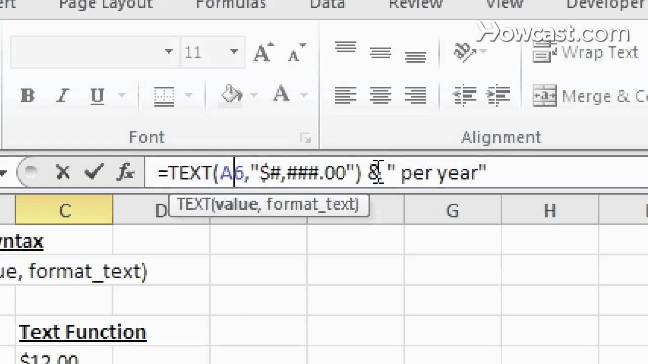 What Is the Text Function? | Microsoft Excel