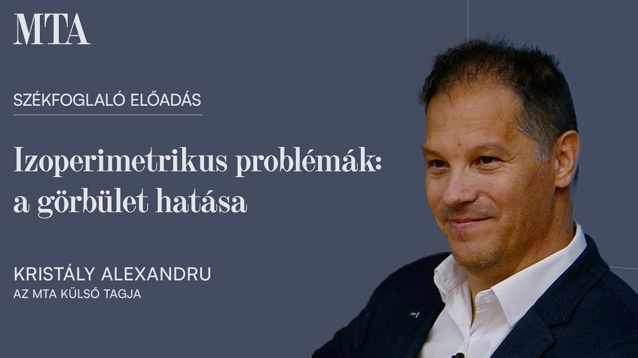 Kristály Alexandru székfoglaló előadása (2025.10.29.)