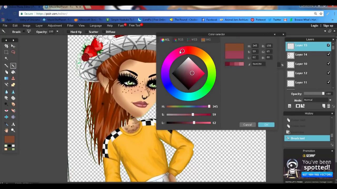 how to make a msp  speedpaint on pixlr - msp wildpaws