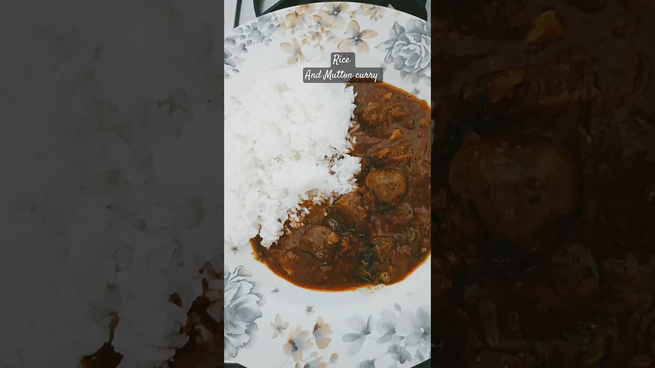 Rice and Hyderabadi Mutton curry 