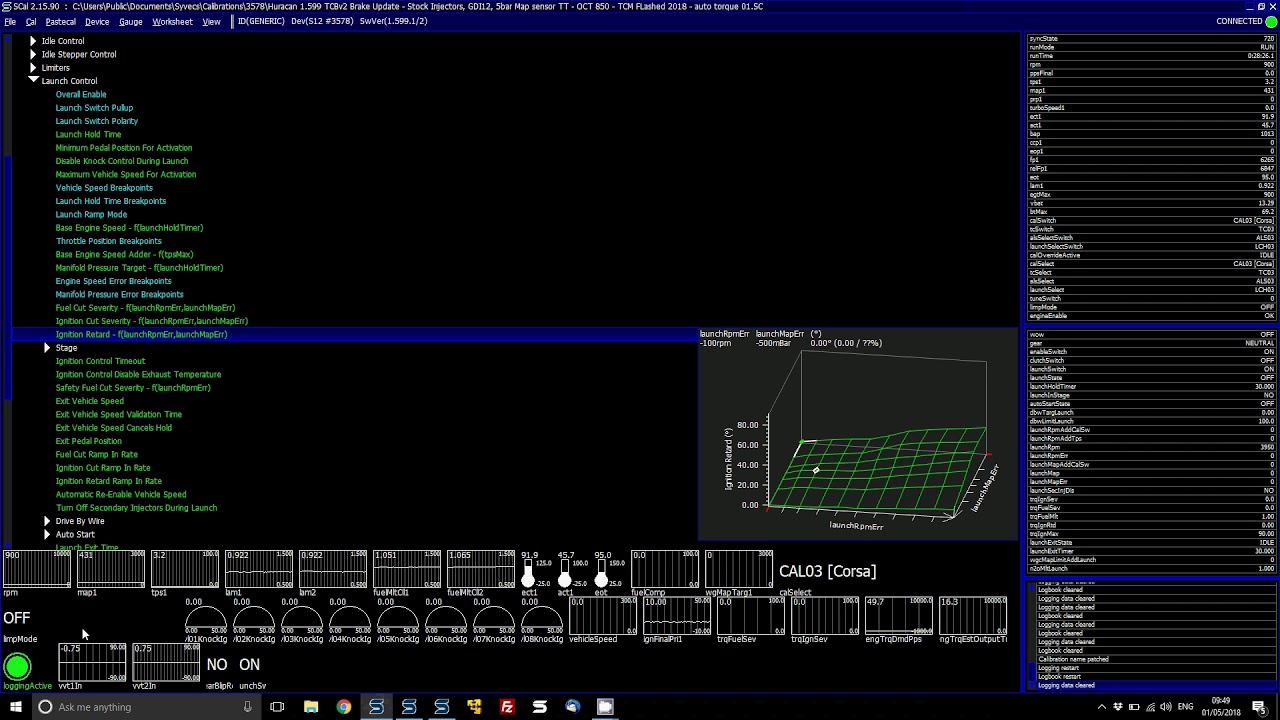 Syvecs - Launch Control Setup