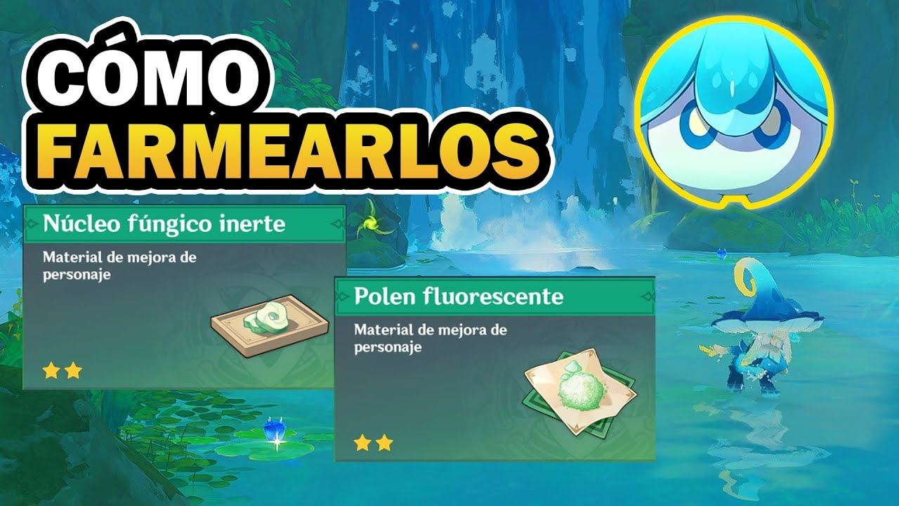 🍄COMO FARMEAR: ESPORA FUNGICA, POLEN FLUORESCENTE | GENSHIN IMPACT SUMERU | RUTA DE FARMEO